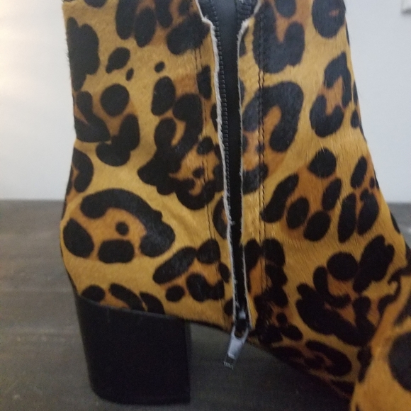 Calf Hair Leopard H&M Bootie leather heel 8 - Picture 3 of 8